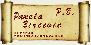 Pamela Birčević vizit kartica